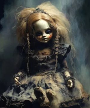 Gothic Thriller Poster Set – Horror Clown & Witch Deko