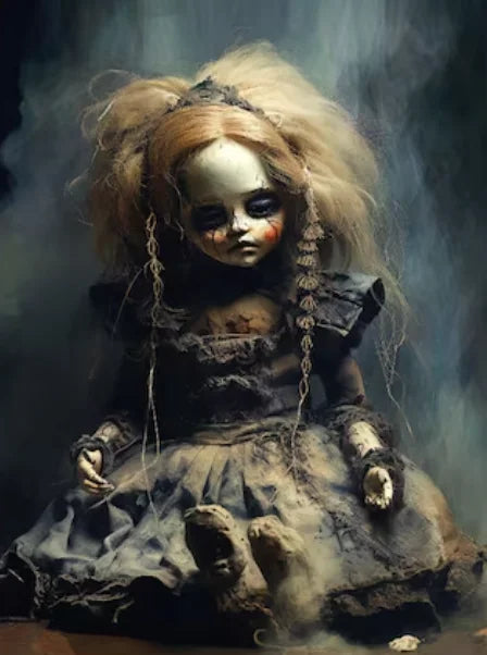 Gothic Thriller Poster Set – Horror Clown & Witch Deko