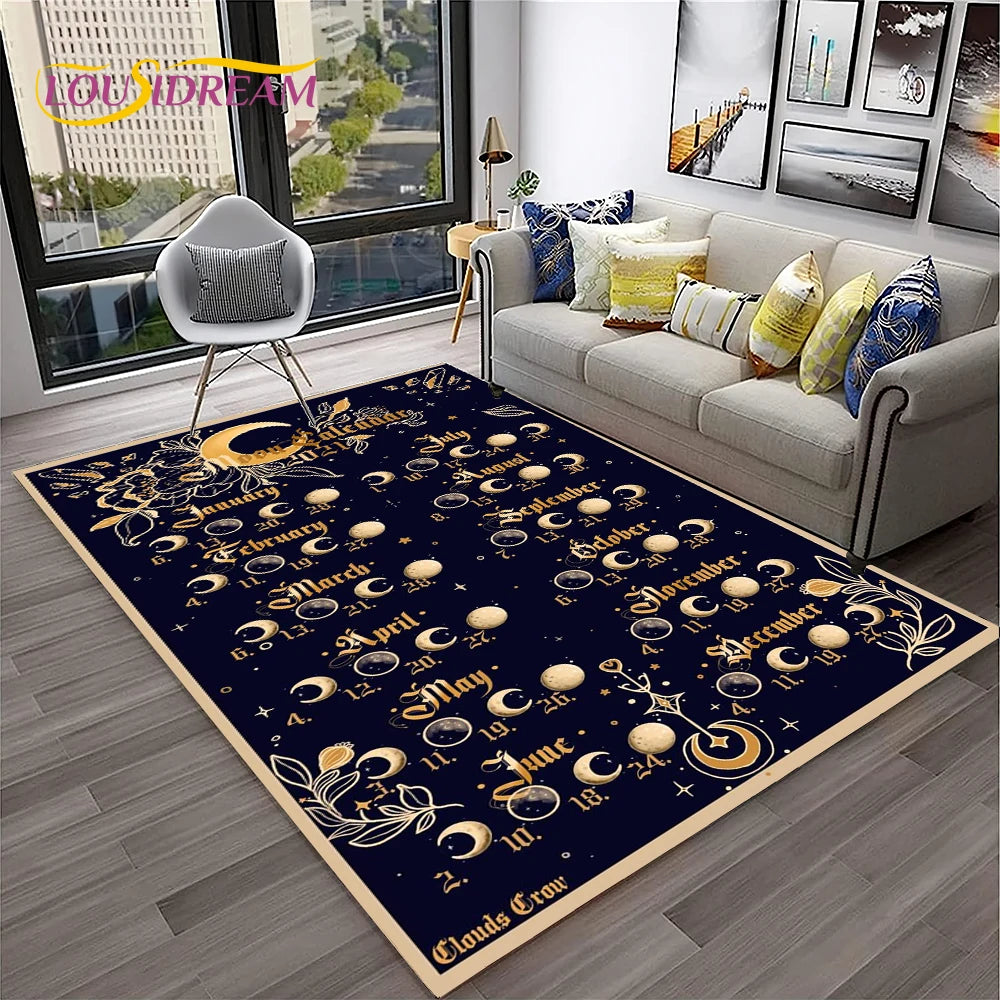 Gothic Teppich mit Ouija- und Tarot-Design für Zuhause – Bild 3