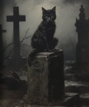 Gothic Thriller Retro Poster Set – Horror Wandbilder Décor