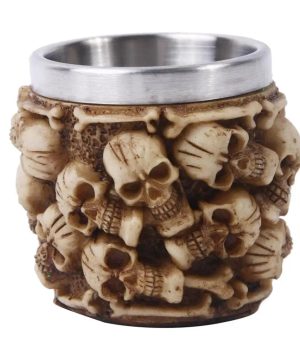 Gothic Totenkopf Bierkrug Tasse für Halloween Getränke