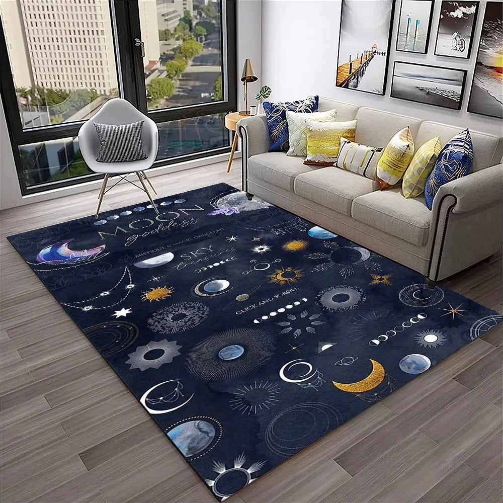 Gothic Teppich mit Ouija- und Tarot-Design für Zuhause – Bild 25