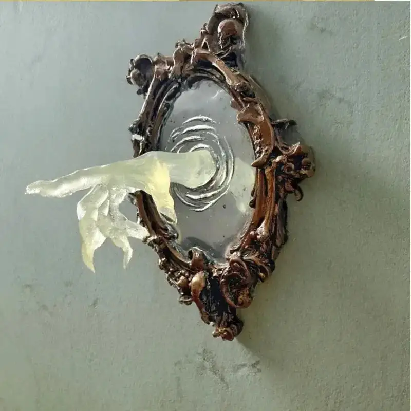 Gotische Halloween Wanddeko Mit Leuchtender Teufelshand