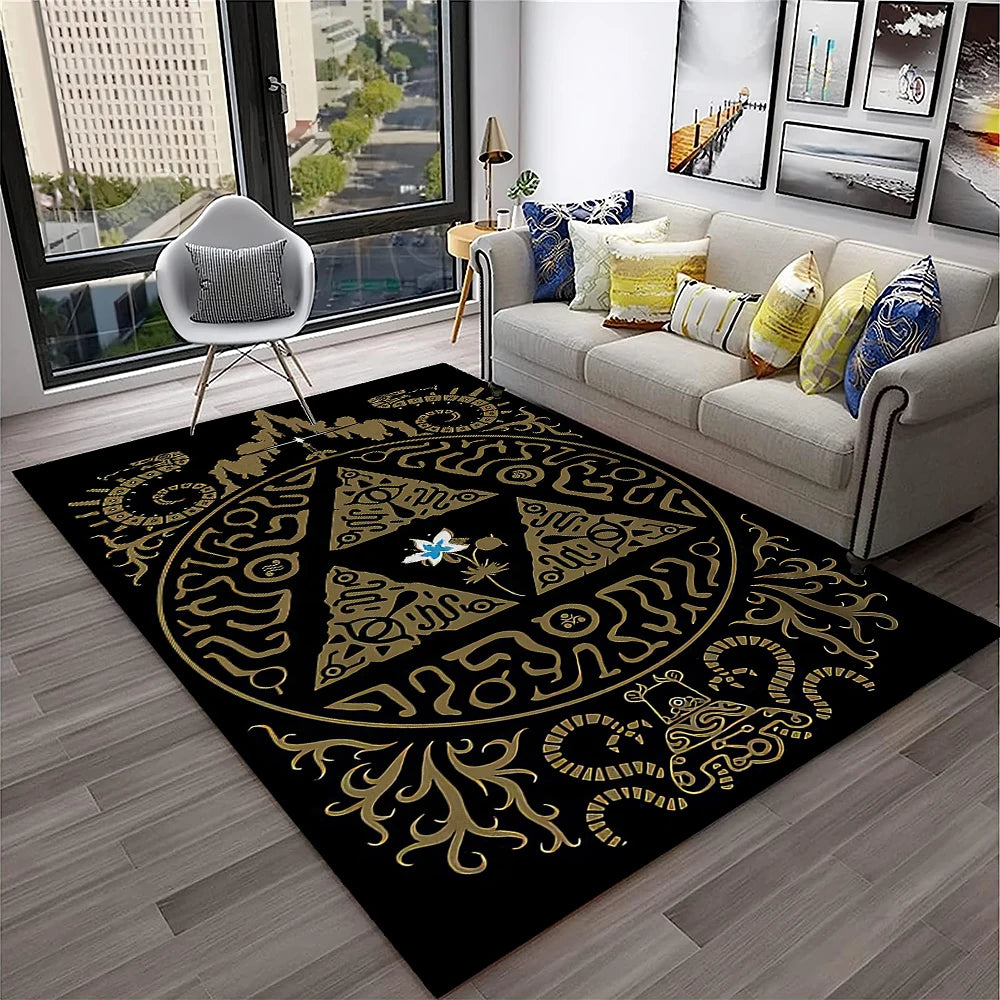 Gothic Teppich mit Ouija- und Tarot-Design für Zuhause – Bild 29