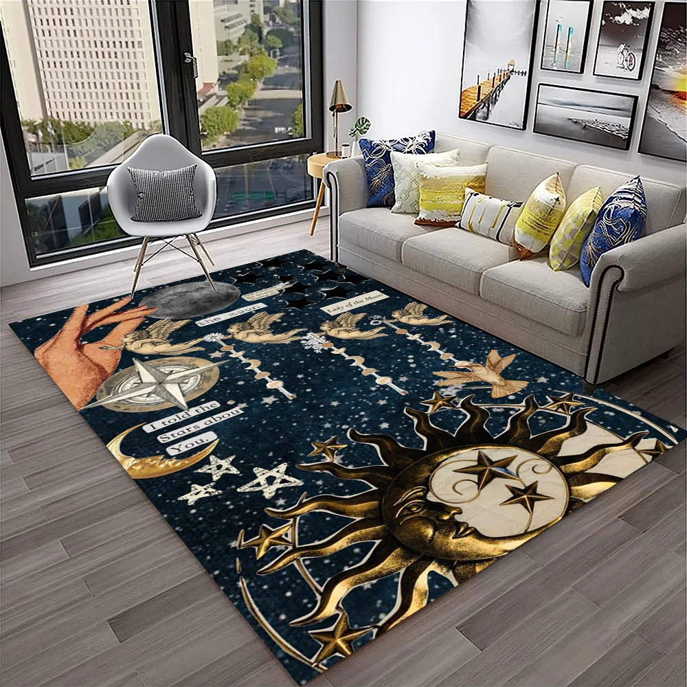 Gothic Teppich mit Ouija- und Tarot-Design für Zuhause – Bild 7