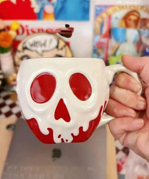 Gothic Totenschädel Becher Keramik Tasse für Halloween