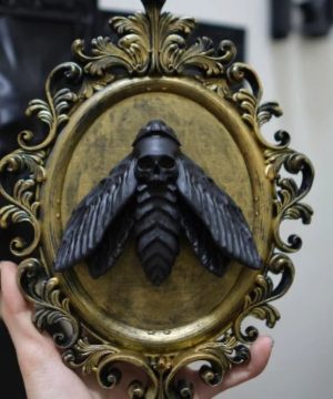 Gothic Kreatur Wanddeko aus Harz – Vintage Gothic Stil
