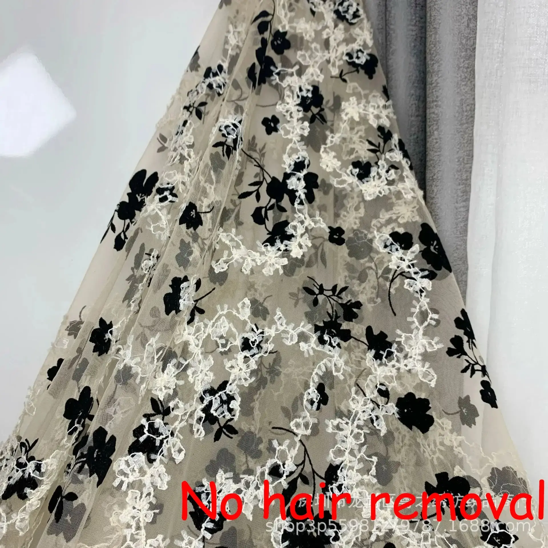 Gothic Spitzenstoff Schwarz Fuer Diy Haute Couture Projekte Unisex