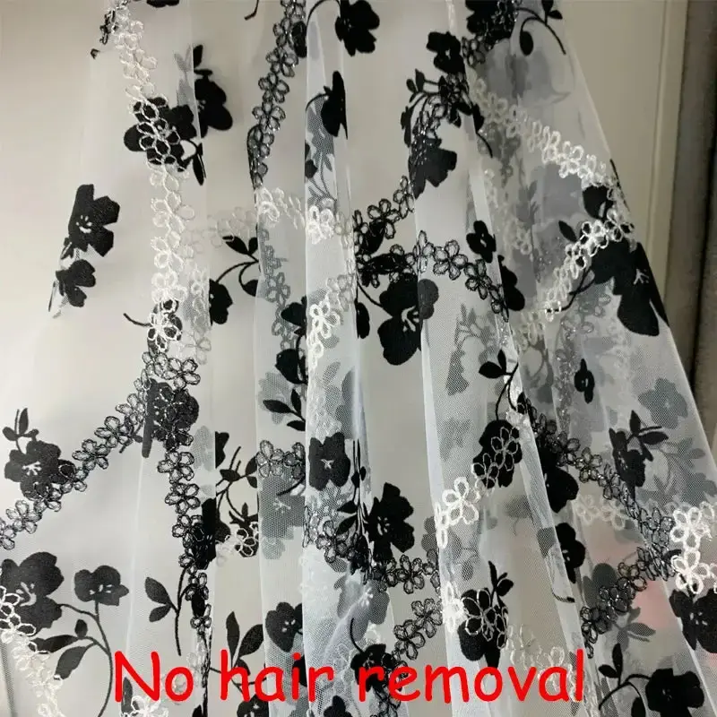 Gothic Spitzenstoff Schwarz Fuer Diy Haute Couture Projekte Unisex