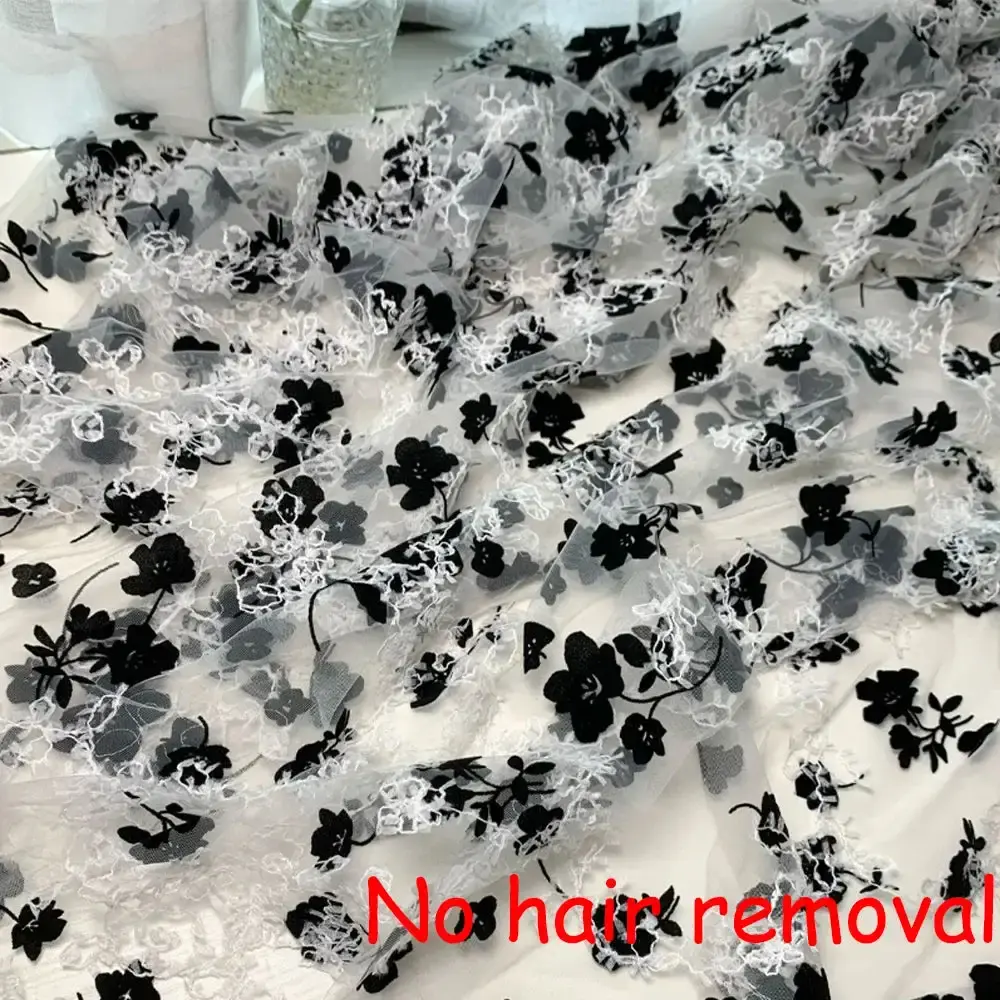 Gothic Spitzenstoff Schwarz Fuer Diy Haute Couture Projekte Unisex