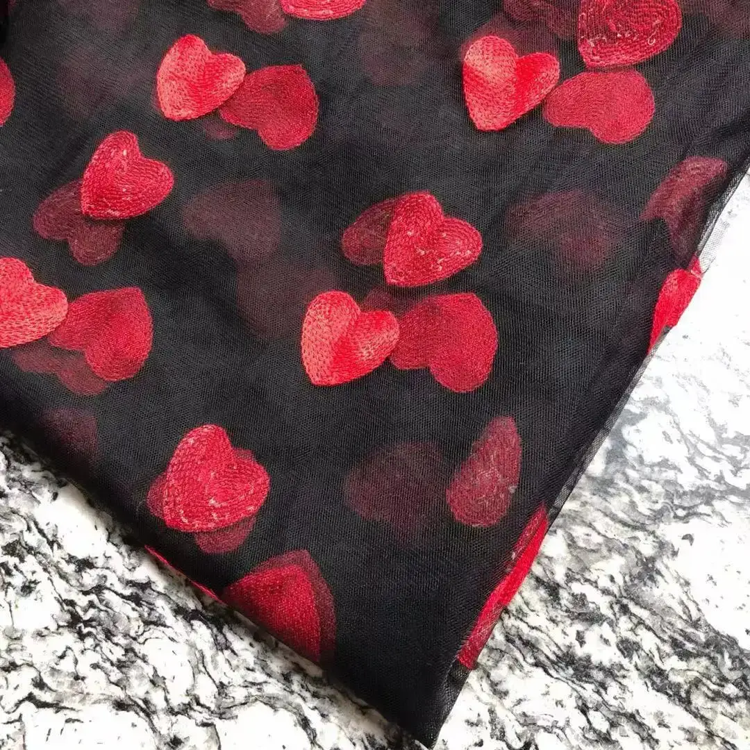 Gothic Spitzenstoff Schwarz Fuer Diy Haute Couture Projekte Unisex