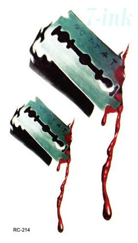 Wasserdichtes Gothic Tattoo – Narben & Wunden, Halloween – Bild 20