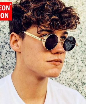 LeonLion Gothic Steampunk Sonnenbrille Vintage Stil Unisex