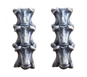 Gothic Ohrring mit Wirbelsäulen-Schlange im Punk-Style