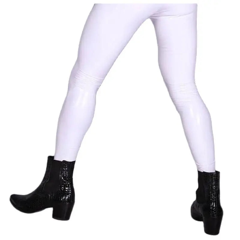 Gothic Wet Look PVC Hose – Glänzende Clubwear Herren – Bild 6