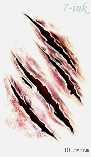Wasserdichtes Gothic Tattoo – Narben & Wunden, Halloween – Bild 15