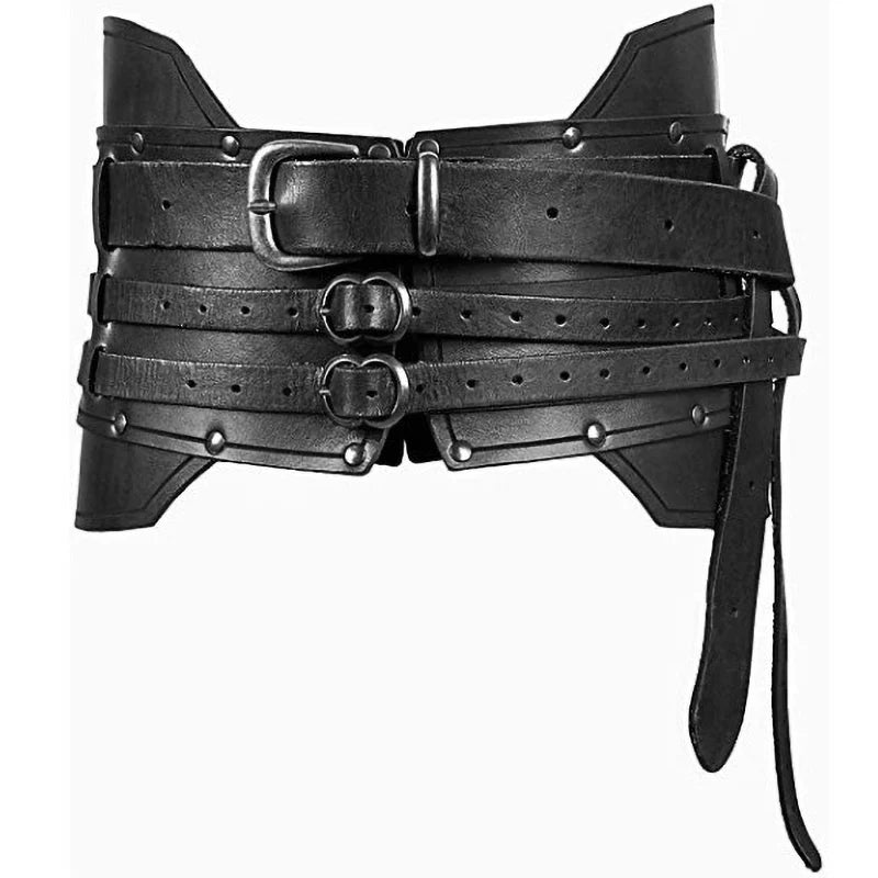 Gothic Mittelalter Leder Taillengürtel für LARP Cosplay