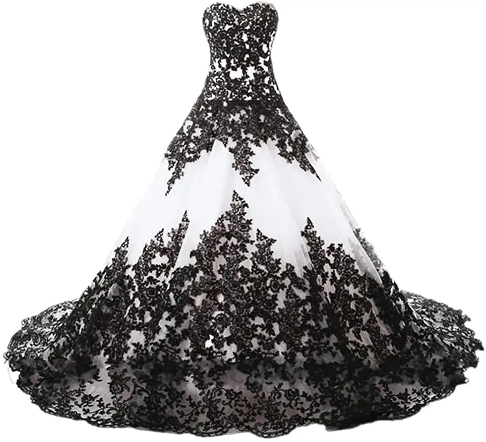 Gothic Ballkleid aus Spitze - Elegantes Schwarzes Kleid – Bild 10