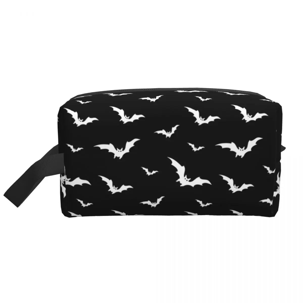 Gothic Halloween Kulturtasche mit Fledermäusen und Spitze – Bild 27