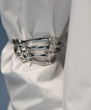 Gothic Punk Armband mit Totenkopf & Geisterklaue Trendy