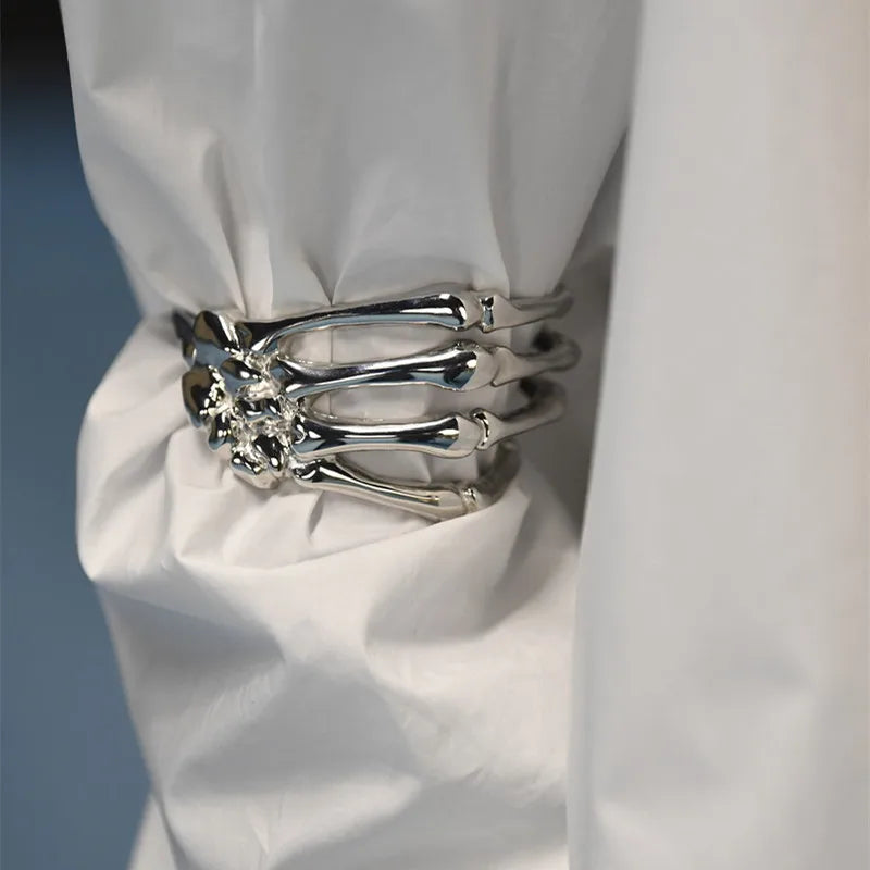 Gothic Punk Armband mit Totenkopf & Geisterklaue Trendy