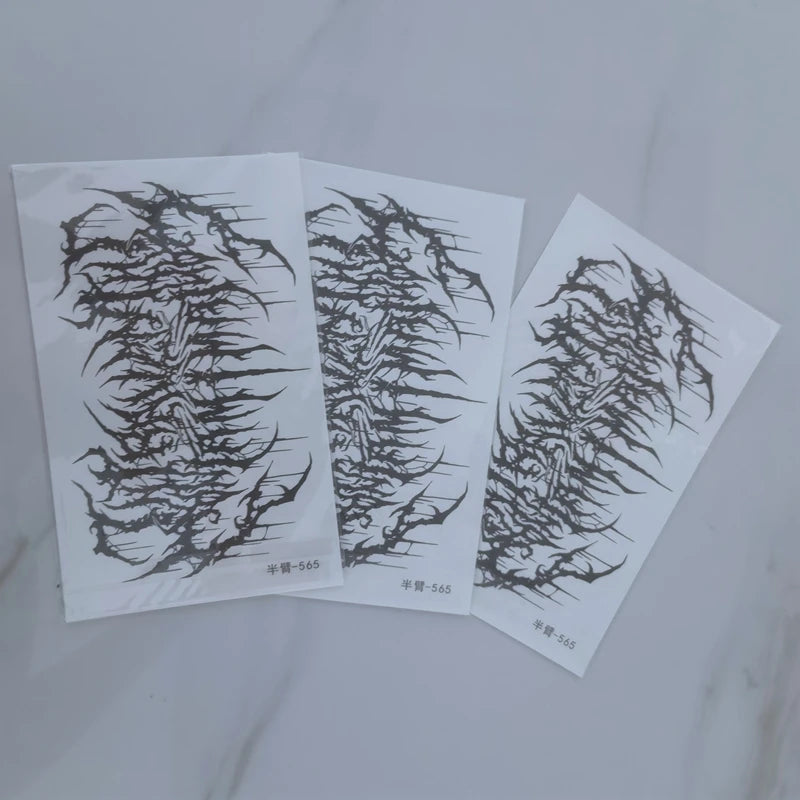 Gothic Temporary Tattoo Sticker – Wasserdicht & Langanhaltend – Bild 6
