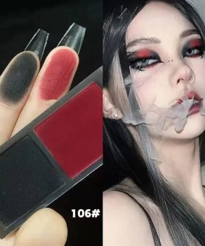 Gothic Lidschattenpalette Rot Schwarz für Halloween-Partys