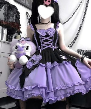 Gothic Lolita Halloween Kleid – Witch Party Kleid Damen