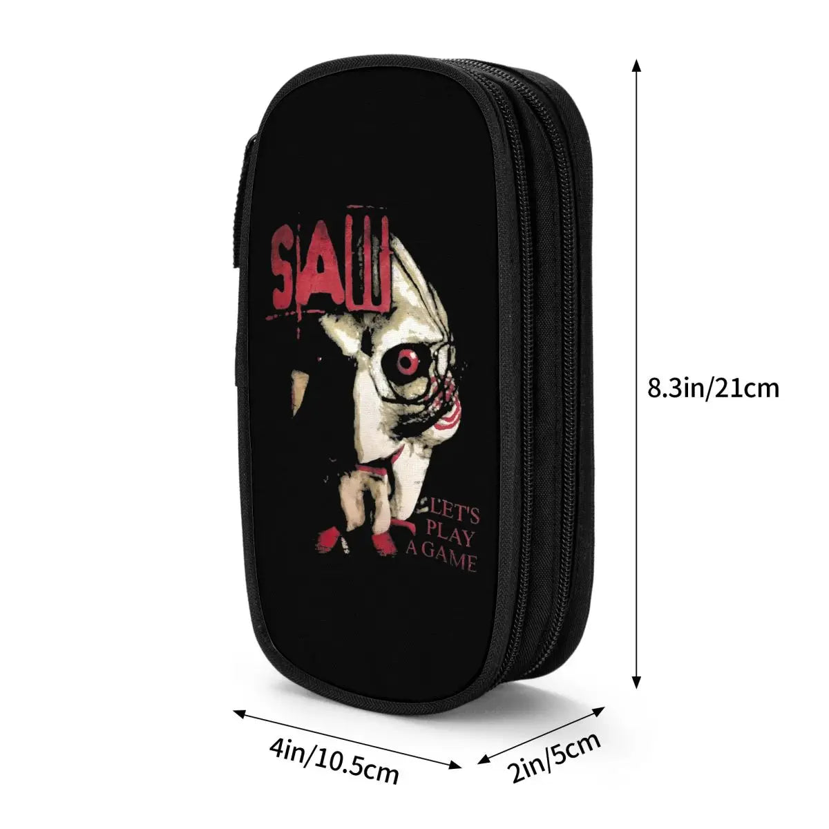 Gothic Federmäppchen groß – Horror Design, doppellagig – Bild 3