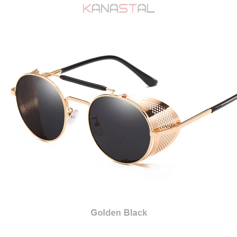 Gothic Steampunk Sonnenbrille mit UV-Schutz für Herren – Bild 10
