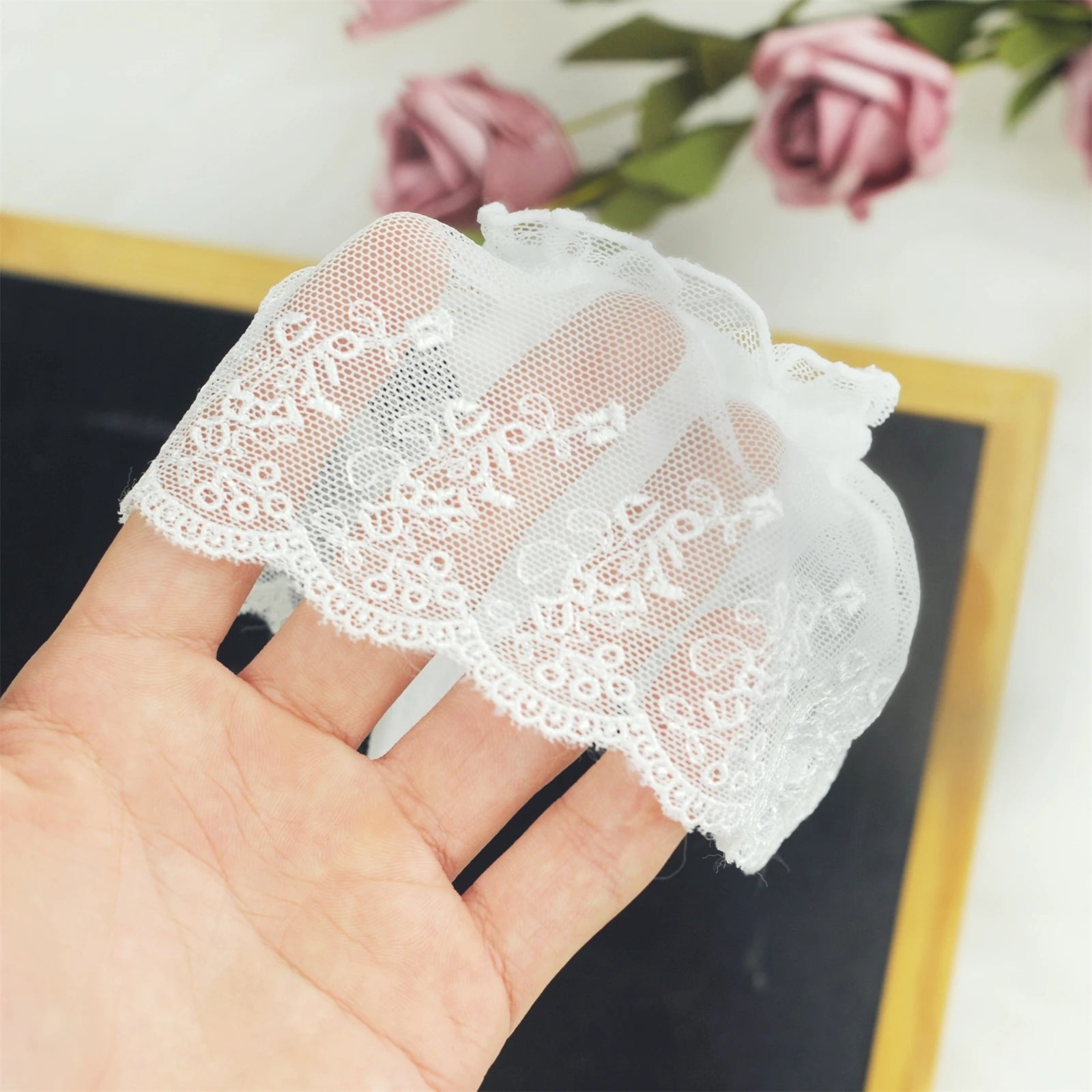 Gothic Mesh Ruffle Ankle Socks für Damen – Lolita Stil – Bild 3