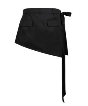 Gothic Herren Shortsrock mit Falten und Punk-Design