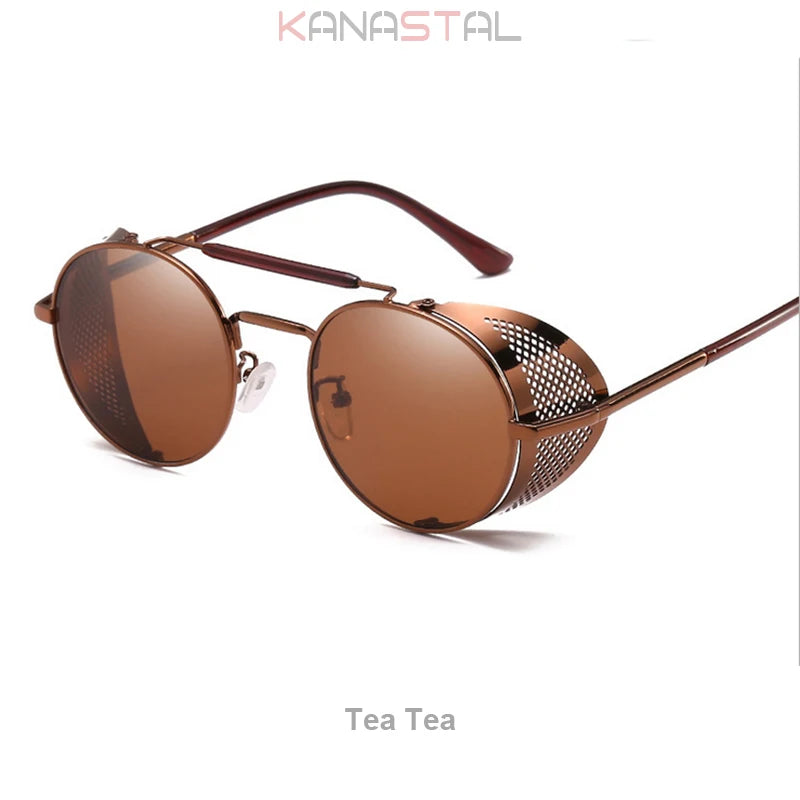 Gothic Steampunk Sonnenbrille mit UV-Schutz für Herren – Bild 14