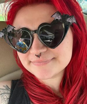 Gothic Fledermaus Sonnenbrille für Halloween Cosplay