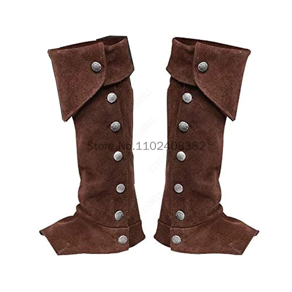 Gothic Mittelalter Ritter Stiefel Gamaschen Cosplay Schuhe – Bild 9