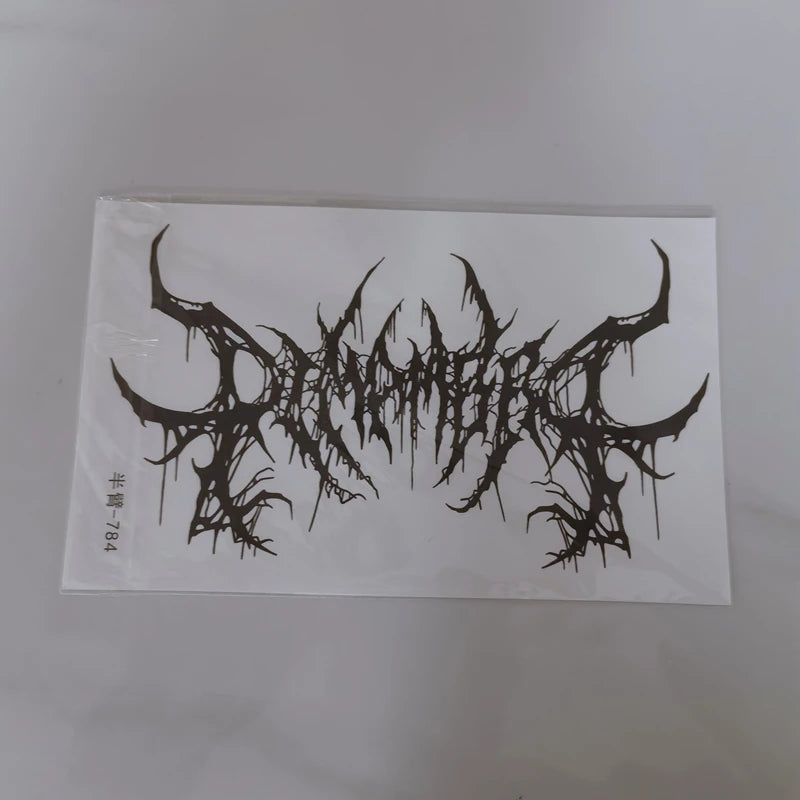 Gothic Temporary Tattoo Sticker – Wasserdicht & Langanhaltend – Bild 7