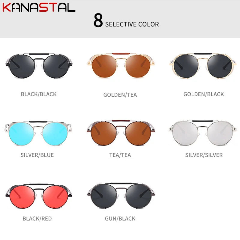 Gothic Steampunk Sonnenbrille mit UV-Schutz für Herren – Bild 5