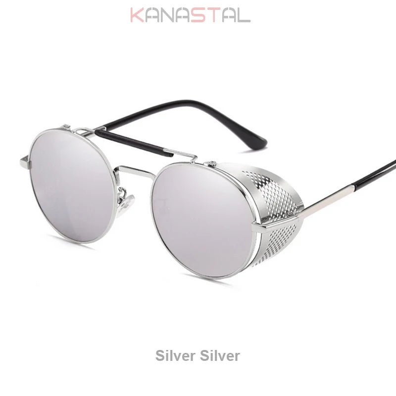 Gothic Steampunk Sonnenbrille mit UV-Schutz für Herren – Bild 13