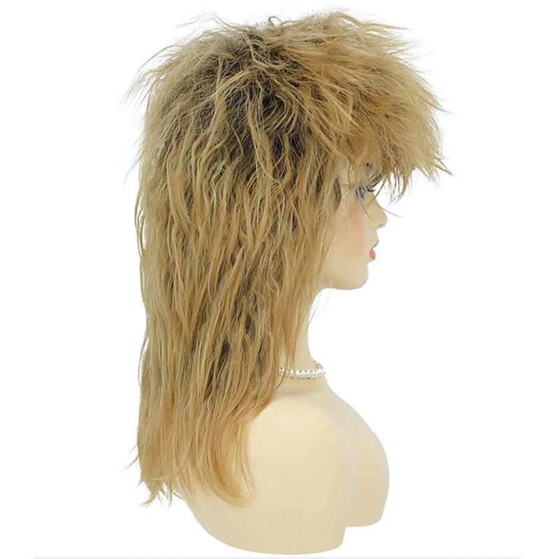 Gothic 80s Diva Perücke für Damen – Blonde Rock Mullet – Bild 4