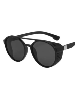 Gothic Steampunk Sonnenbrille Retro Rund Unisex Stil