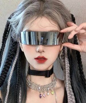 Gothic Retro Cyberpunk Sonnenbrille UV400 Steampunk Style