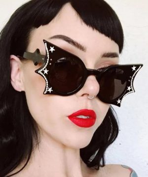 Gothic Sonnenbrille für Damen mit Fledermaus-Design