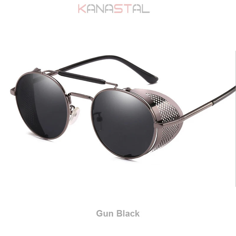 Gothic Steampunk Sonnenbrille mit UV-Schutz für Herren – Bild 11
