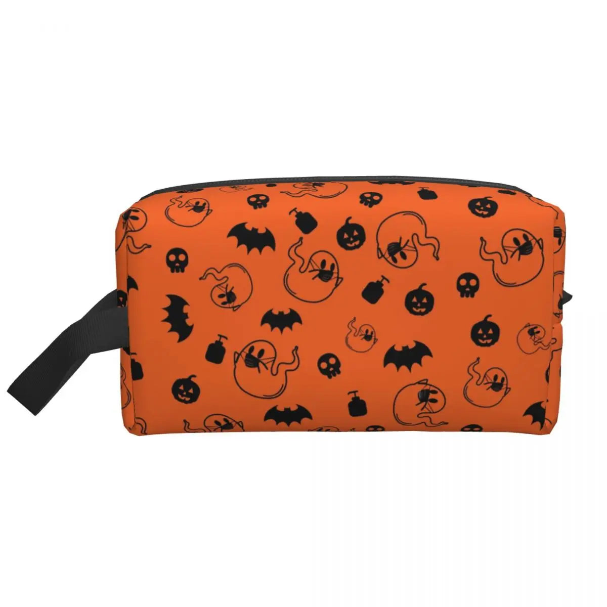 Gothic Halloween Kulturtasche mit Fledermäusen und Spitze – Bild 23