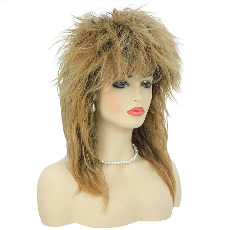 Gothic 80s Diva Perücke für Damen – Blonde Rock Mullet – Bild 3