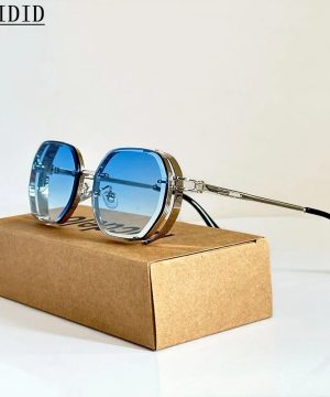 Gothic Steampunk Sonnenbrille Herren Damen Punk Stil 2024