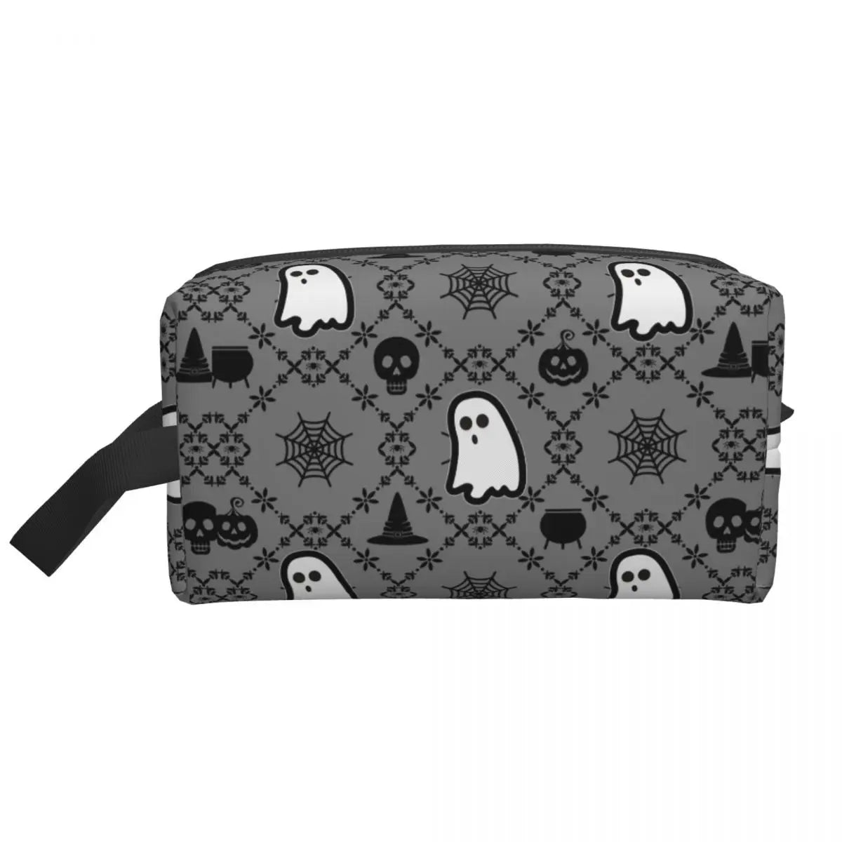 Gothic Halloween Kulturtasche mit Fledermäusen und Spitze – Bild 16