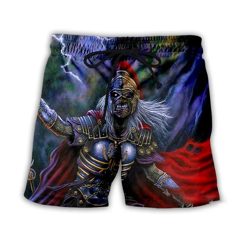 Gothic Vintage Skull Shorts – Sommer Streetwear Herren – Bild 10