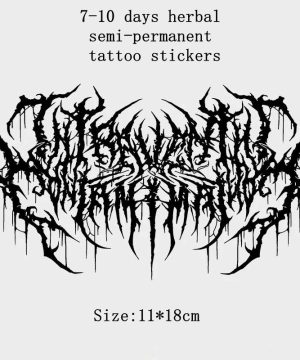 Gothic Temporary Tattoo Sticker – Wasserdicht & Langanhaltend