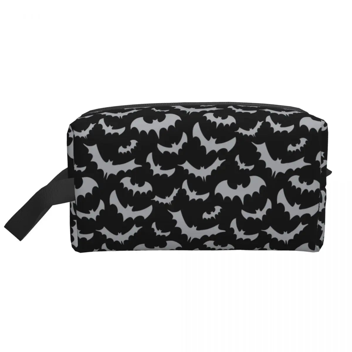 Gothic Halloween Kulturtasche mit Fledermäusen und Spitze – Bild 11